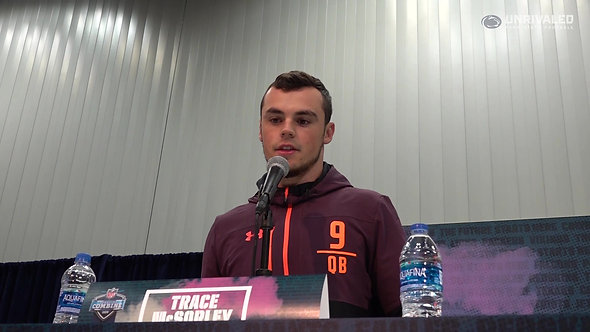 Trace McSorley at the NFL Combine