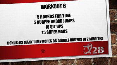 T28 Challenge Workout 6