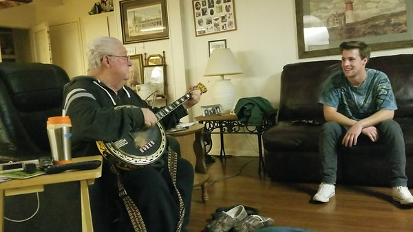 82 Yrs Old - Playing Banjo for his grandson