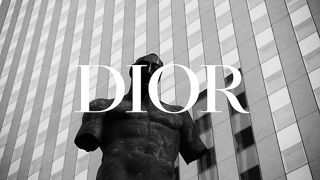 Dior Building Black and White Poster