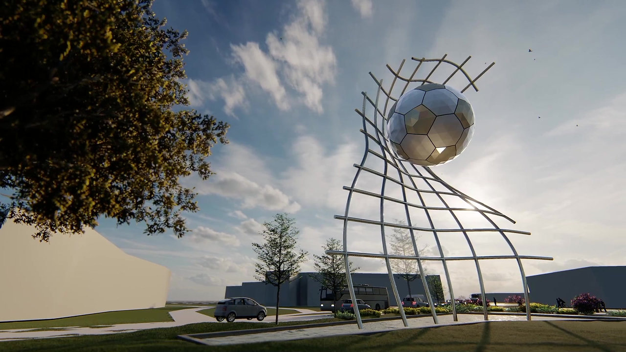 Football Sculpture - Goal