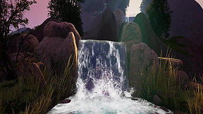Bob Ross inspired Waterfall (Unreal Engine)
