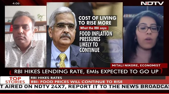 RBI's First Rate Hike In Four Years, What Mitali Nikore Founder Of NA Has To Say On It ? | NDTV