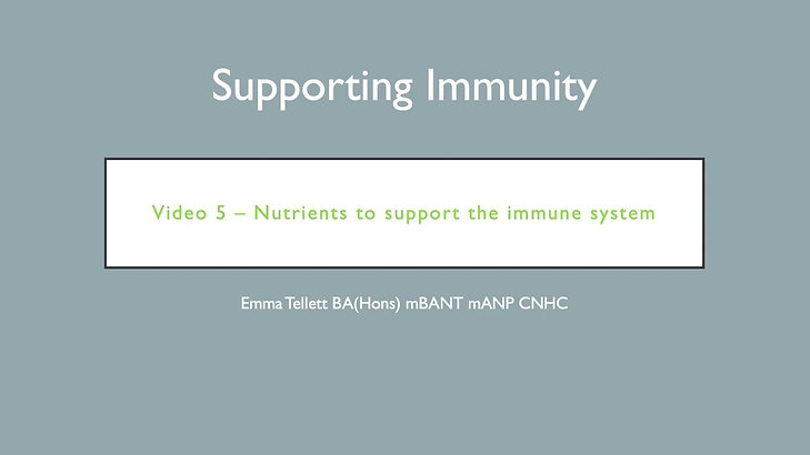 Immune Supporting Nutrients