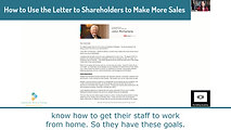 Using the CEO's Letter to Shareholders In Your Reverse Marketing