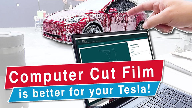 Tesla Paint Protection Film Why Computer Patterns are Critical