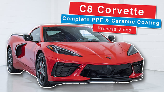 C8 Corvette Complete Paint Protection Film and Ceramic Coating Process by Immaculate Paint Protection