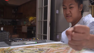 "I love painting as people can see the world through my eyes." TJILI

Meet Tjili, a 16 year old artist with exhibited work at the Royal Watercolour Society . She has cerebral palsy & is profoundly deaf.