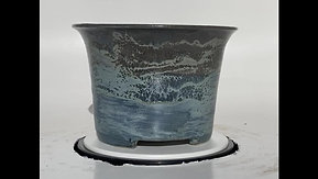 Blue Stoneware Cascade Bonsai Pot 774