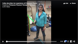 Cathy describes her experience at Primacare Physical Therapy after surgery
