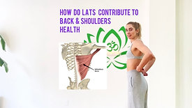 Learning about our Back: Lats & Serratus Anterior