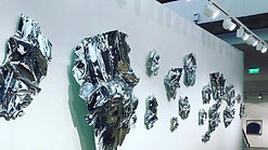 Mirrors Sculptures and Mylar Installation ( COS Store) 
