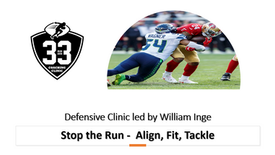 Stop the run - align, fit, tackle