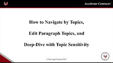 A05 How to Navigate by Topics and Edit Paragraph Topics