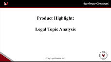 Product Highlight 1 - Legal Topic Analysis