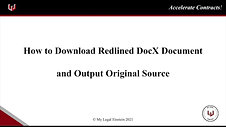 A14 How to Download Redlined DocX Document