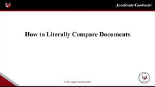 A22 How to Literally Compare Documents