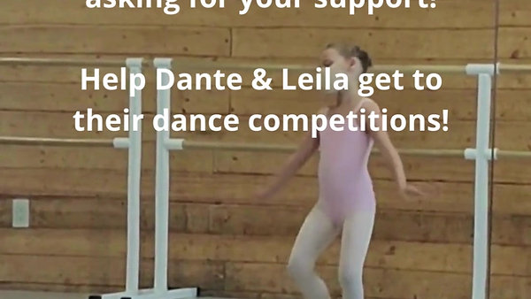 Extended Community, we're asking for your support! Help Dante & Leila get to their dance competitions! Follow Link in bio Deadline April 23 Donate directly or enter sweepstakes!