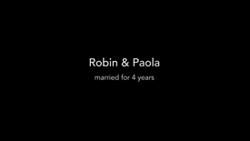 Robin and Paola, married for 4 years