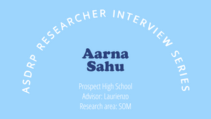 Summer 2022 Researcher Interview Series: Aarna Sahu