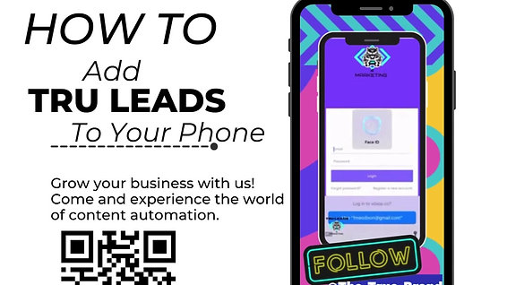How To Add Tru Leads To Your Phone