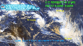 3 Tropical Cyclones Feb 1 2021