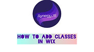 How to Add Classes in Wix