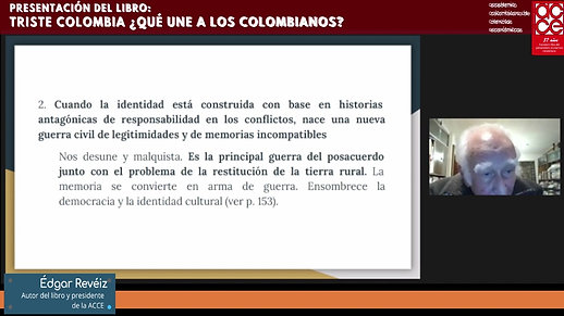 Lanzamiento libro Triste Colombia ¿qué une a los colombianos?