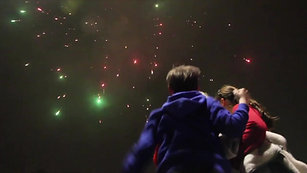 CQ Chinese New Year 2014 in ChongQing Like war zone of fireworks celebration