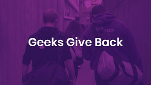 Geeks Give Back - Homeless