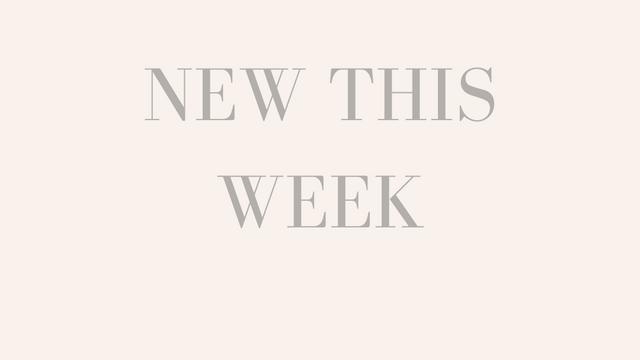 NEW This Week!