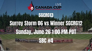 SGCRG13 - Surrey Storm 06 vs Winner SGCRG12