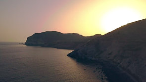 Island Cliffs at Sunset