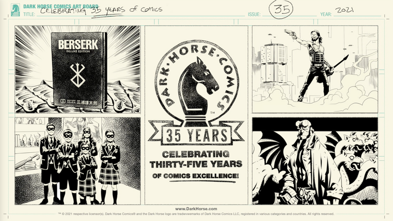 Dark Horse Comics 35th Anniversary Ad