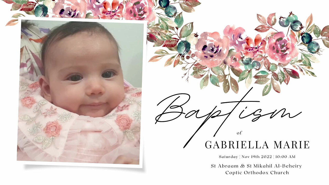 Gabriella Baptism