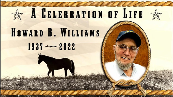 Howard Williams Memorial Service