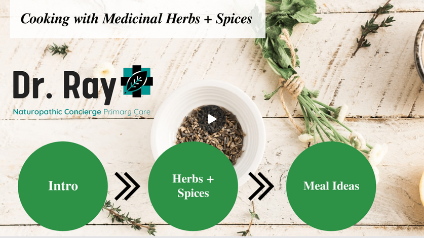 Cooking with Medicinal Herbs + Spices Webinar