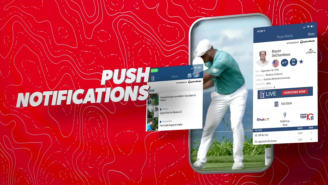 PGA Tour App Promo