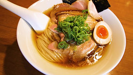 Silky Chicken Ramen with Egg - Left to Right