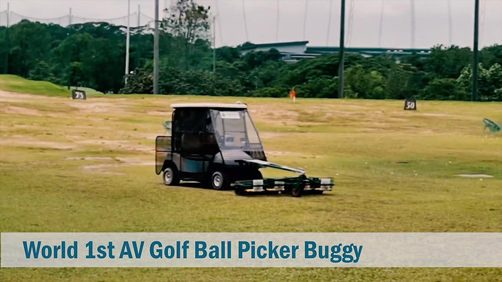 World 1st Autonomous Golf Ball picker buggy and advance A.I system
