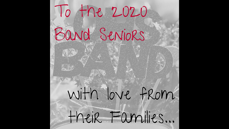 2020 OHS Band Seniors Video