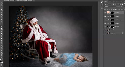 How to place your subject-Santa says shhh!