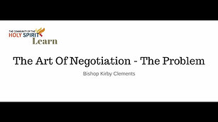 TCHOS Learn The art of negotiation - the problem