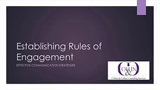 Rules of Engagement communication webinar