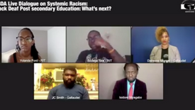 NBDA Live Dialogue on Systemic Racism: Black Deaf Post secondary Education: What’s next?