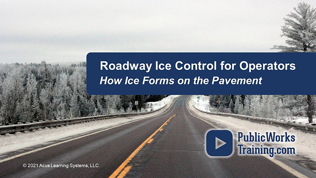 How Ice Forms on the Pavement for Operators
