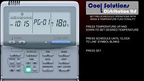 Set mode and temperature ( schedule operation )
