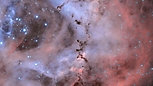 Travelling through the Rosette Nebula