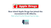 Bow Island Apple Drugs has joined the movement!