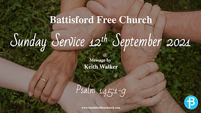 Sunday Service 12th September 2021